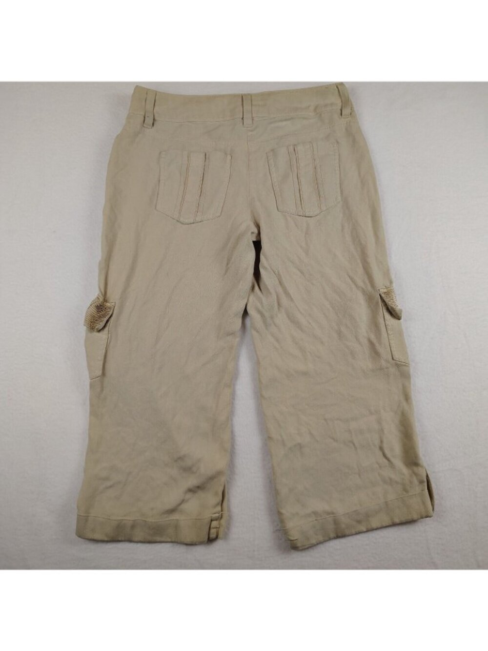 White House Black Market Silk Capri Pants Womens sz 2 - Picture 2 of 9